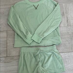 Art Class Mint Green Kids Pajama Set